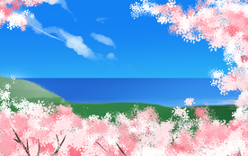 春季桃花背景