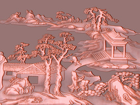 古铜古典文化铜雕背景墙