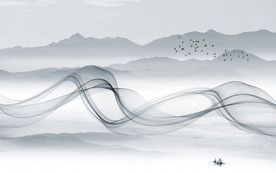 中国风新款山水新画 TIF分层