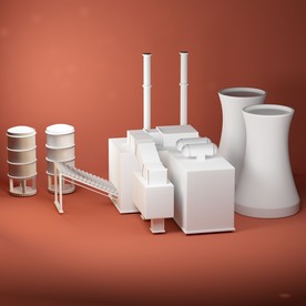 3D化工厂模型