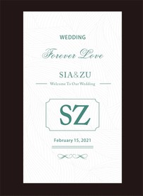 欧式婚礼背景  迎宾牌