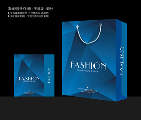 蓝色手提袋 商务手提袋