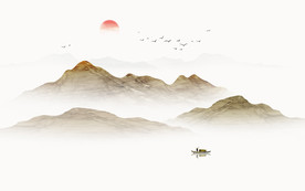 新中式意境山水画