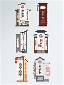 建设新农村标识VI导视牌