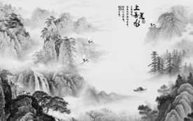 新款新山水爆款画 文件分层画