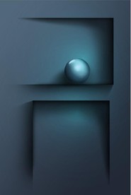 晶瓷现代抽象立体几何玄关装饰画