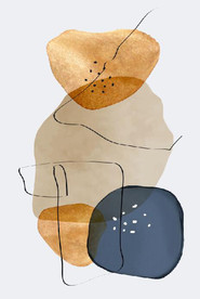 侘寂风现代抽象油画玄关装饰画