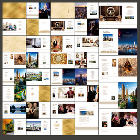 高端金色地产楼书