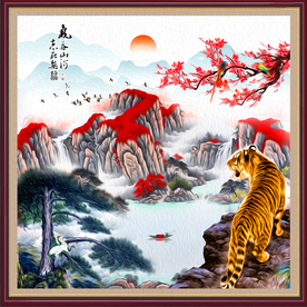 国画老虎