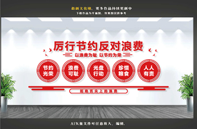 厉行节约反对浪费