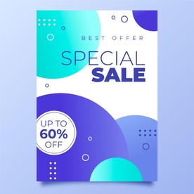 简约促销氛围海报模板