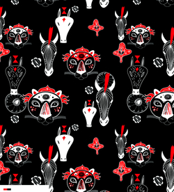 卡通 线条 动物 头像