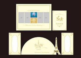 香槟欧式婚礼背景