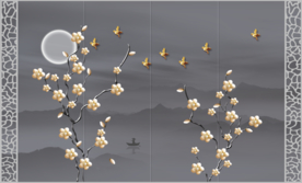 抽象花鸟
