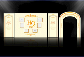 拱门    婚礼照片墙