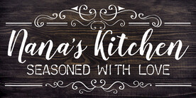 木板木纹英文挂板