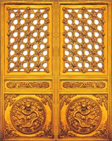 抠图高清古代门扉