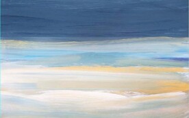 侘寂风抽象肌理水彩油画背景墙