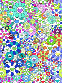 卡通 太阳花 线条 