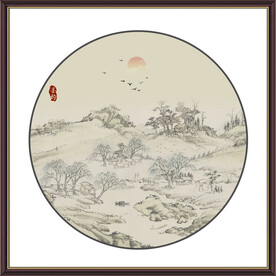 水墨山水画