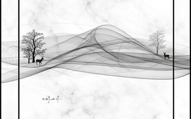 抽象电视背景墙