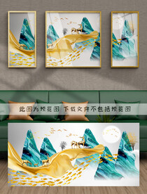 麋鹿装饰画