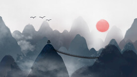 山水画 晶瓷画 新中式