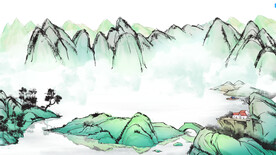 山水画 晶瓷画 新中式