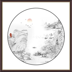 水墨山水画