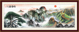 油画长城