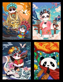 国潮插画