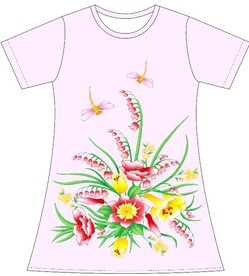 数码印花裁片定位花