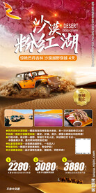 粉红湖 沙漠越野