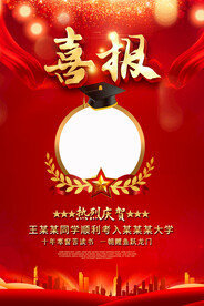喜庆高考喜报