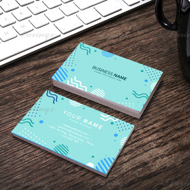 时尚矢量图案可爱卡通名片模板