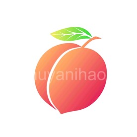 桃插画