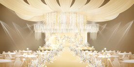 香槟色婚礼图片