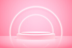粉色产品展示背景