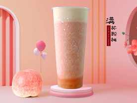 水蜜桃奶盖