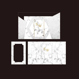 大理石婚礼背景  