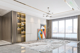 客厅背景墙家具场景空景