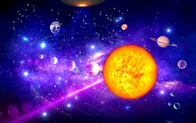 紫色宇宙星空星系背景