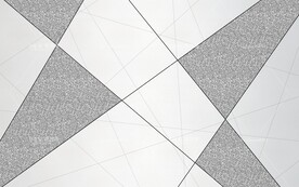 银色几何线条图形背景墙画