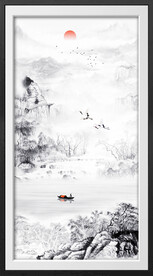 水墨山水画