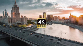 短视频素材城市大桥上穿梭车流