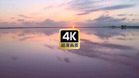 短视频素材傍晚夕阳下安静湖面