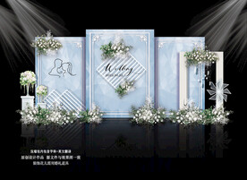 蓝色婚礼效果图