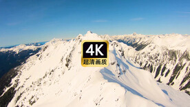 短视频素材航拍雪域高原山顶美景