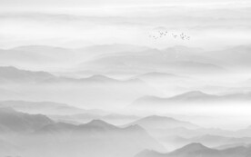 水墨山