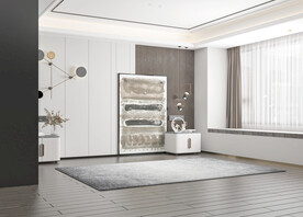 现代卧室场景空景效果图